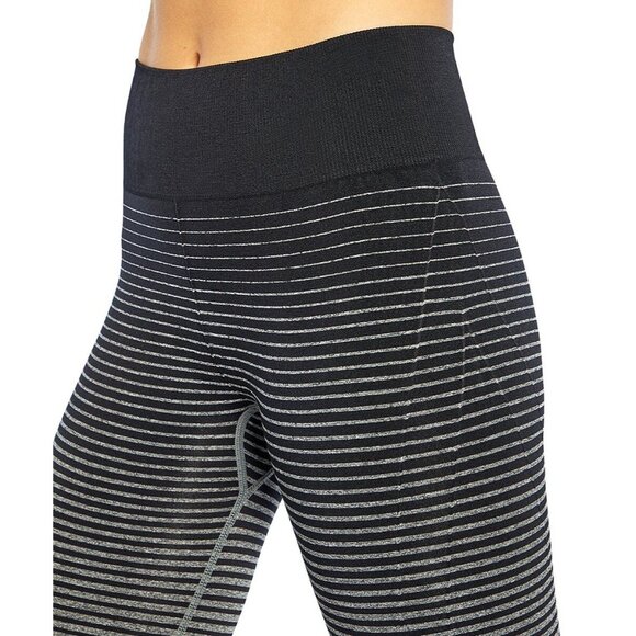 Marika Womens Heather Charcoal Pink Leggings Size Small 27'' Sydney Seamless NEW - Picture 5 of 6